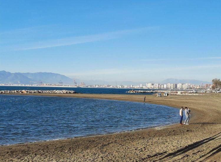 Apartamento En La Playa En Paseo Maritimo مالقة المظهر الخارجي الصورة